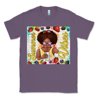 Lavender summer vibes afro kid Classic Tee - TumblerDesignByShophia