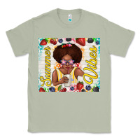 Matcha summer vibes afro kid Classic Tee - TumblerDesignByShophia