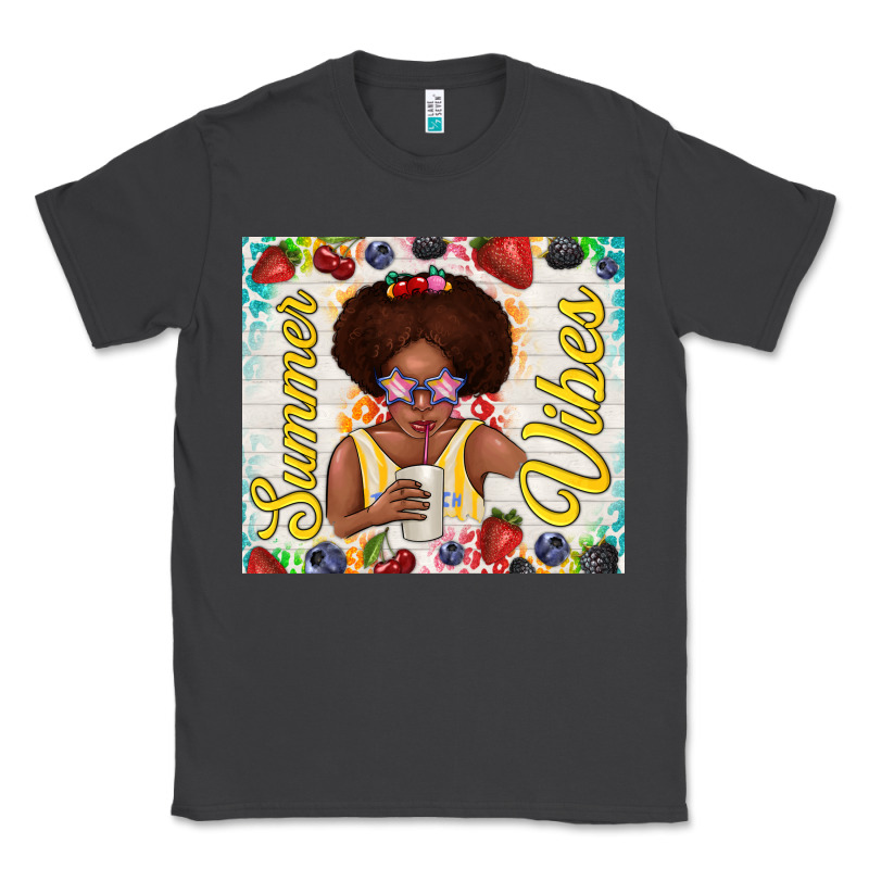Summer Vibes Afro Kid Classic Tee by TumblerDesignByShophia | Teevron