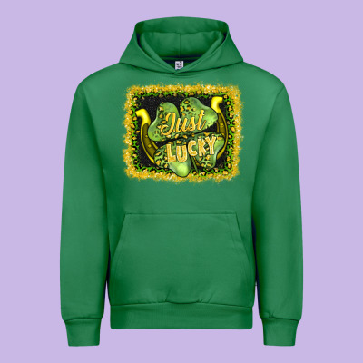 Just Lucky Urban Hoodie Designed By Adodesignshop