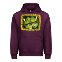 Mauve Wine just lucky Urban Hoodie - AdoDesignShop