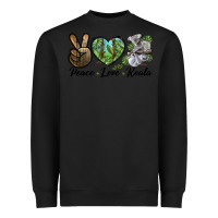 Black peace love koala Heavyweight Sweatshirt - LillyAllenDesigns