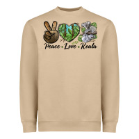 Mushroom peace love koala Heavyweight Sweatshirt - LillyAllenDesigns