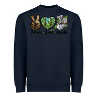 Navy peace love koala Heavyweight Sweatshirt - LillyAllenDesigns
