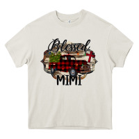 Cream Blessed Mimi Christmas Truck Heavy Core Tee - Bettercallsaul