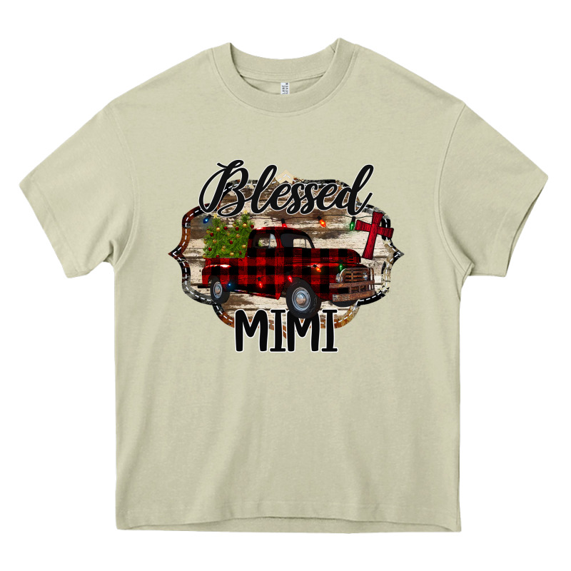 Blessed Mimi Christmas Truck Heavy Core Tee by Bettercallsaul | Teevron
