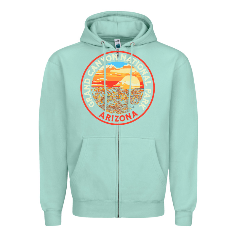Vintage Grand Canyon National Park Retro 80s Graphic Zipper Hoodie by longCreatives | Teevron