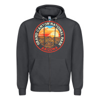Smoke Vintage Grand Canyon National Park Retro 80s Graphic Zipper Hoodie - longCreatives