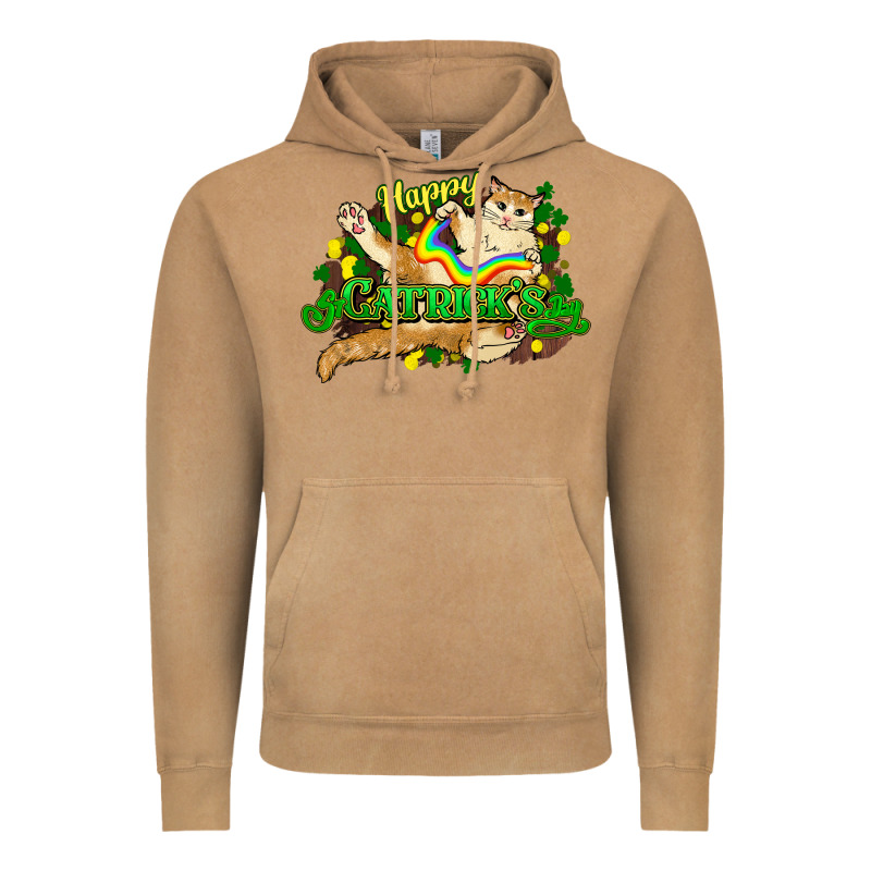 St. Patrick's Day Cat Vintage Hoodie by HowdyJamesFarm | Teevron