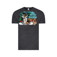 Vintage Black its freezin season Vintage Tee - CowGirlArtShop