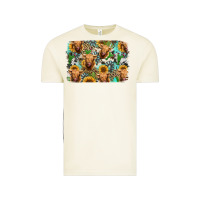 Vintage Arctic highland cow western background Vintage Tee - Jasminsmagicworld