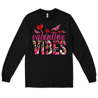 Black valentine vibes olivia Long Sleeve Tee - OliviaCreatesArt