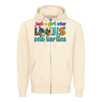 Sandshell just a girl who loves sea turtle Zipper Hoodie - Artiststas