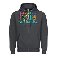 Smoke just a girl who loves sea turtle Zipper Hoodie - Artiststas