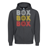 Smoke Vintage Retro Box Box Box Formula Racing Zipper Hoodie - longCreatives