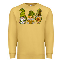 Antique Gold sunflower gnomies Premium Sweatshirt - BarkalooDesign