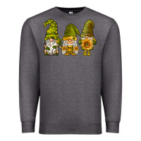 Charcoal Heather sunflower gnomies Premium Sweatshirt - BarkalooDesign
