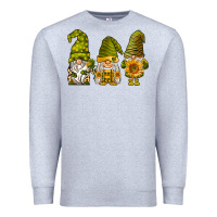 Heather Grey sunflower gnomies Premium Sweatshirt - BarkalooDesign