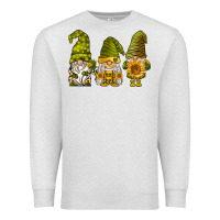 Oatmeal Heather sunflower gnomies Premium Sweatshirt - BarkalooDesign