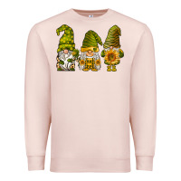 Pale Pink sunflower gnomies Premium Sweatshirt - BarkalooDesign