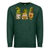 Sports Green sunflower gnomies Premium Sweatshirt - BarkalooDesign
