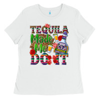 White Tequila made me do it Ladies Tee - NancyCooperArtShop