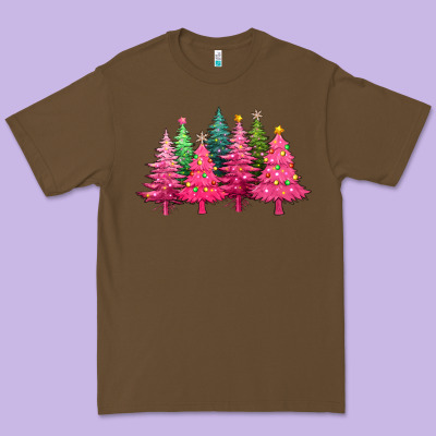 Christmas Tress With Lights Premium Tee Designed By Texasbilliewilder