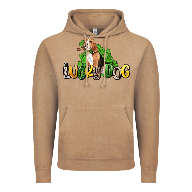Lucky Dog St. Patrick's Vintage Hoodie by HowdyJamesFarm | Teevron