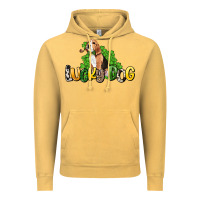 Vintage Mustard lucky dog St. Patrick's Vintage Hoodie - HowdyJamesFarm