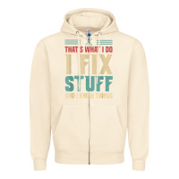 Sandshell that's what i do   i fix stuff and i know things Zipper Hoodie - longCreatives