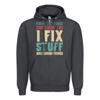 Smoke that's what i do   i fix stuff and i know things Zipper Hoodie - longCreatives