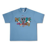 Pebble Blue Nurse on duty Urban Heavy Tee - CowGirlArtShop