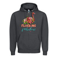 Smoke flamingo flocking fabulous Zipper Hoodie - Artiststas