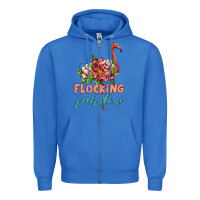 True Royal flamingo flocking fabulous Zipper Hoodie - Artiststas