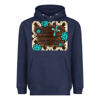 Navy gemstone cross mousepad Heavyweight Hoodie - BarkalooDesign