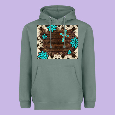 Gemstone Cross Mousepad Heavyweight Hoodie Designed By Barkaloodesign