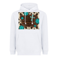 White gemstone cross mousepad Heavyweight Hoodie - BarkalooDesign