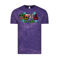Cloud Purple mama claus christmas Vintage Tee - CowGirlArtShop