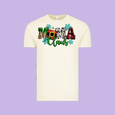 Mama Claus Christmas Vintage Tee Designed By Cowgirlartshop