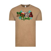 Vintage Coffee mama claus christmas Vintage Tee - CowGirlArtShop