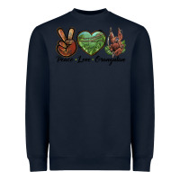 Navy Peace Love Orangutan Heavyweight Sweatshirt - LillyAllenDesigns