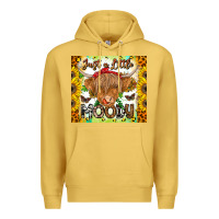 Antique Gold Just A Little Moody Premium Hoodie - CowhideDigitalArt