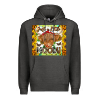 Charcoal Heather Just A Little Moody Premium Hoodie - CowhideDigitalArt