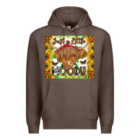 Coffee Just A Little Moody Premium Hoodie - CowhideDigitalArt