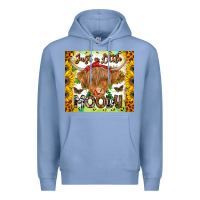 Colony Blue Just A Little Moody Premium Hoodie - CowhideDigitalArt