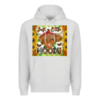 Dove Grey Just A Little Moody Premium Hoodie - CowhideDigitalArt