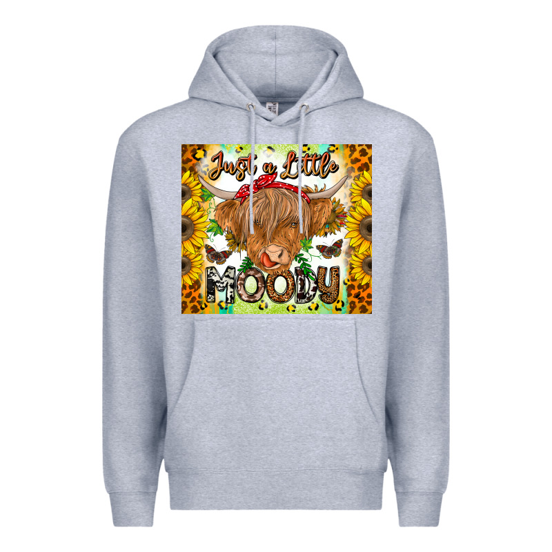 Just A Little Moody Premium Hoodie by CowhideDigitalArt | Teevron