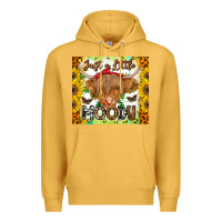 Mustard Just A Little Moody Premium Hoodie - CowhideDigitalArt