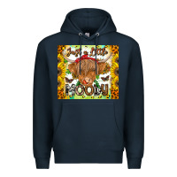 Navy Just A Little Moody Premium Hoodie - CowhideDigitalArt
