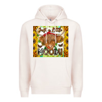 Pale Pink Just A Little Moody Premium Hoodie - CowhideDigitalArt
